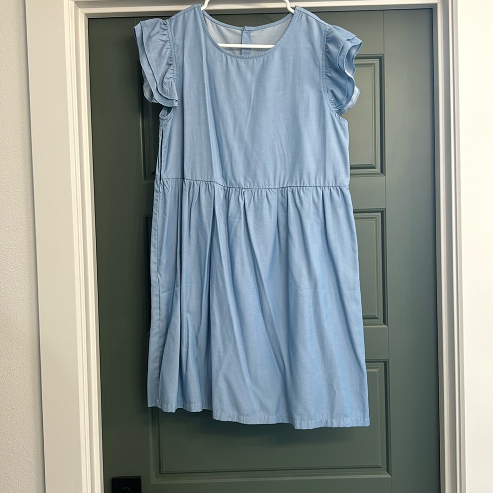 Blue mini dress